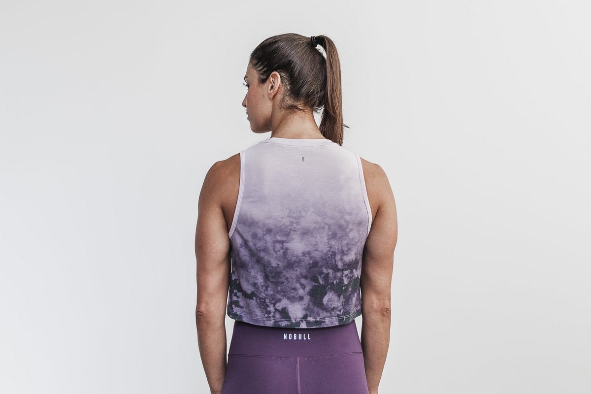 Nobull Muscle Dip-Dye Women's Tank Tops Purple | Australia (CV8214)